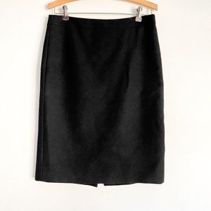 J. Crew Black Wool No. 2 Pencil Skirt